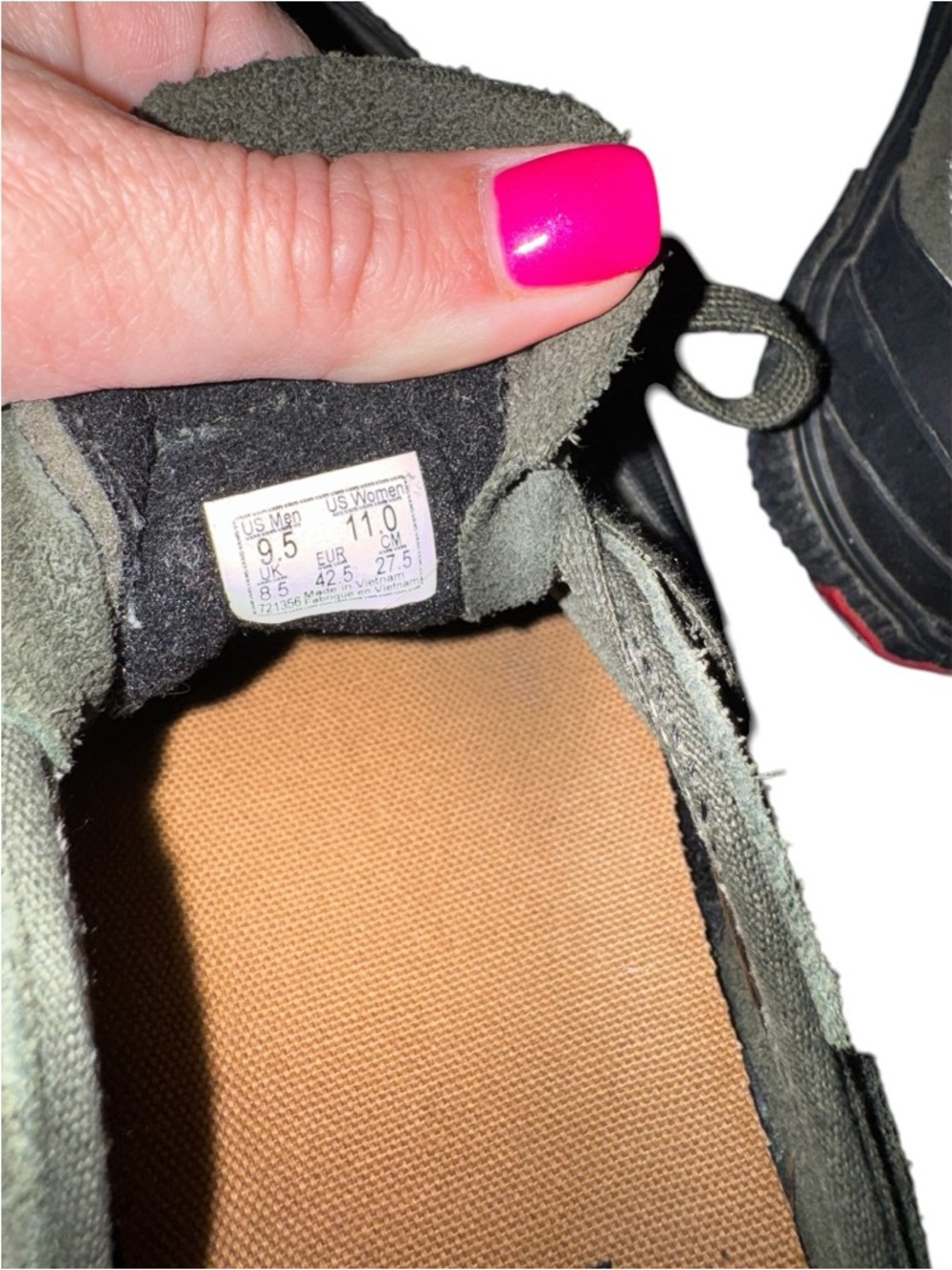 Converse Men's Olive Green Low-Top Lace-Up Sneakers - Picture 8 of 9